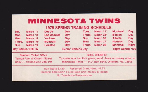 1978 minnesota twins - 1978,