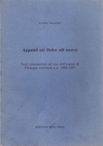 Appunti sul dolce - stil, novo